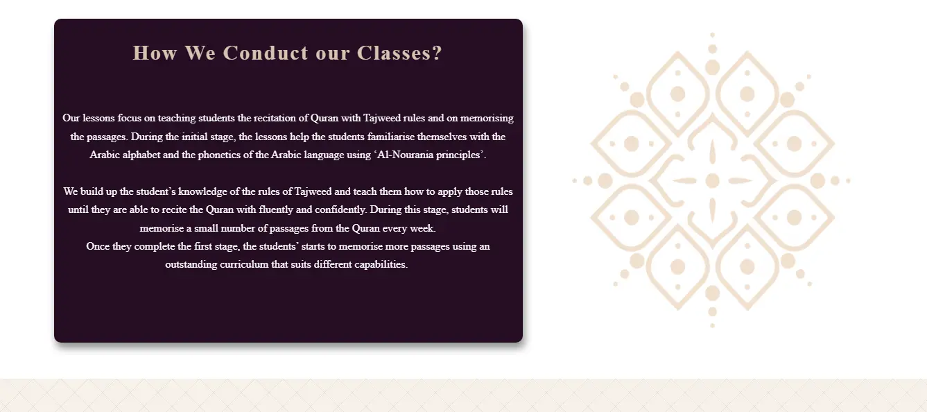 Quran School Website Design - 5